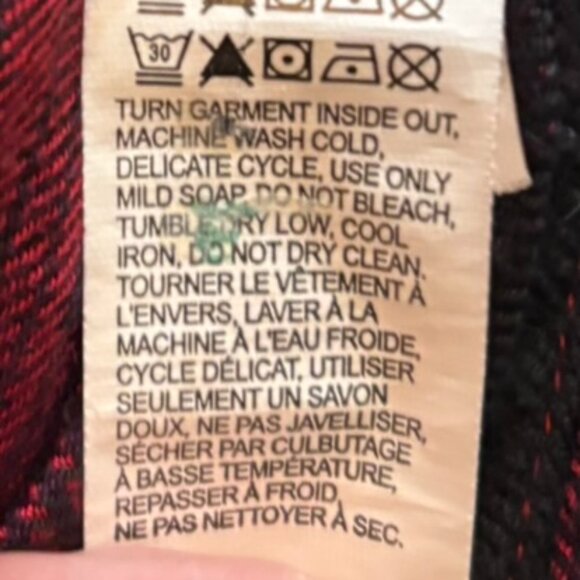Lucky Brand Red & Black Plaid Tunic Top  XL -Convenient Slit Pockets- - Picture 8 of 15